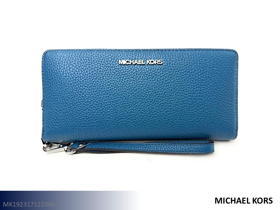 Michael Kors Continental Wallet - Large Wristlet (Navy) | Majik display picture 1