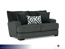 Albany Tweed Gunmetal Loveseat