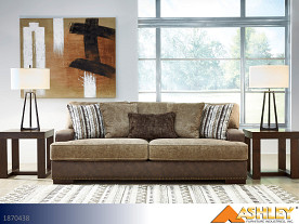 $17 Pays up to April 1* For This Ashley Alesbury Chocolate Sofa