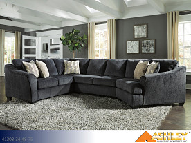 Ashley Eltmann Slate Sectional (3 Piece Set)