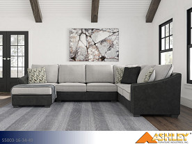 Ashley Bilgray Pewter Sectional (3 Piece Set)