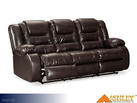 Ashley Vacherie Chocolate Motion Sofa