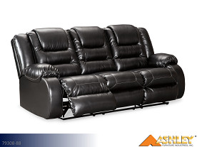 Ashley Vacherie Black Motion Sofa