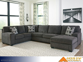 Ashley Ballinasloe Smoke Sectional (3 Piece Set)