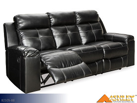 Ashley Kempten Black Motion Sofa