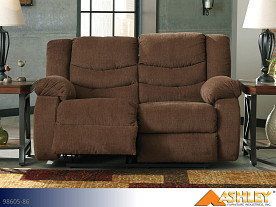 Ashley Tulen Chocolate Motion Loveseat