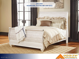 Ashley Willowton Whitewash Bed