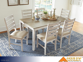 Ashley Skempton Light Brown Dining Set (7 Piece Set)