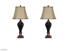 AWF Imports  Black Lamps (Pair)