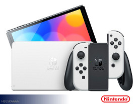 $17 Pays up to April 1* For This Nintendo OLED Switch with Game Game System (White)