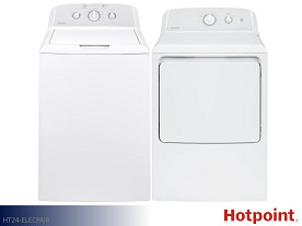 $17 Pays up to April 1* For This Hotpoint HT Laundry Laundry Pair - W: 3.8cf | D: 6.2cf (White)