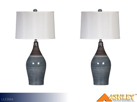 $20.25 Pays First Month! Ashley Niobe Multi Gray Lamps (Pair)