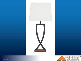 Ashley Makara Black-Brown Lamps (Pair)