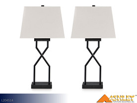 Ashley Brookthrone Black Lamps (Pair)