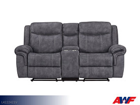 AWF Imports Knoxville Grey Motion Loveseat