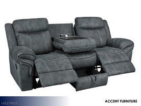 Accent Knoxville Gray Motion Sofa