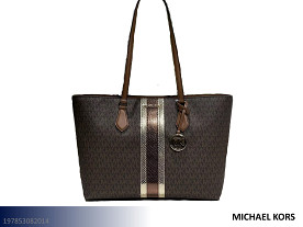 $17 Pays up to April 1* For This Michael Kors Sheila Laptop Tote Shoulder Bag Handbag - Large (Metallic Brown)