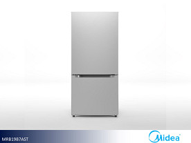 $20.25 Pays First Month! Midea  Refrigerator with Bottom Mount Freezer - 18.7 Cu Ft (Stainless)