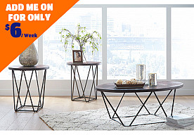 Ashley Furniture Neimhurst Dark Brown Occasional Table Set