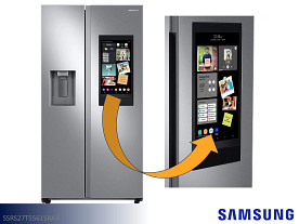 Samsung Smart / Family Hub Side by Side Refrigerator - 26.7 Cu Ft (Stainless)