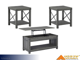 Ashley Freedan Grayish Occasional Table Set (3 Piece Set)