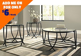 Ashley Furniture Tarrin Black Occasional Table Set