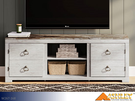 Ashley Willowton Whitewash TV Stand (Large)