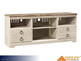 $20.25 Pays First Month! Ashley Willowton Whitewash TV Stand (Large)