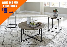 Ashley Furniture Wadeworth - Two-Tone Occasional Table Set